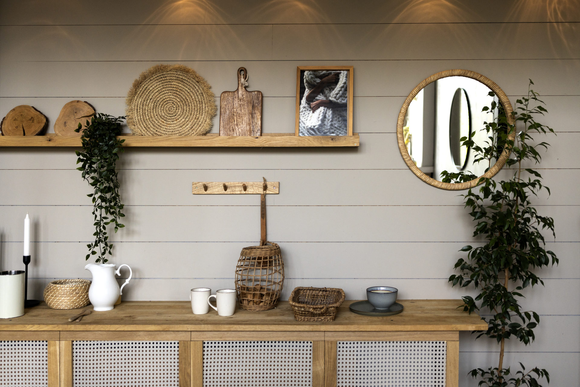 tendance decoration boheme meubles bois plantes