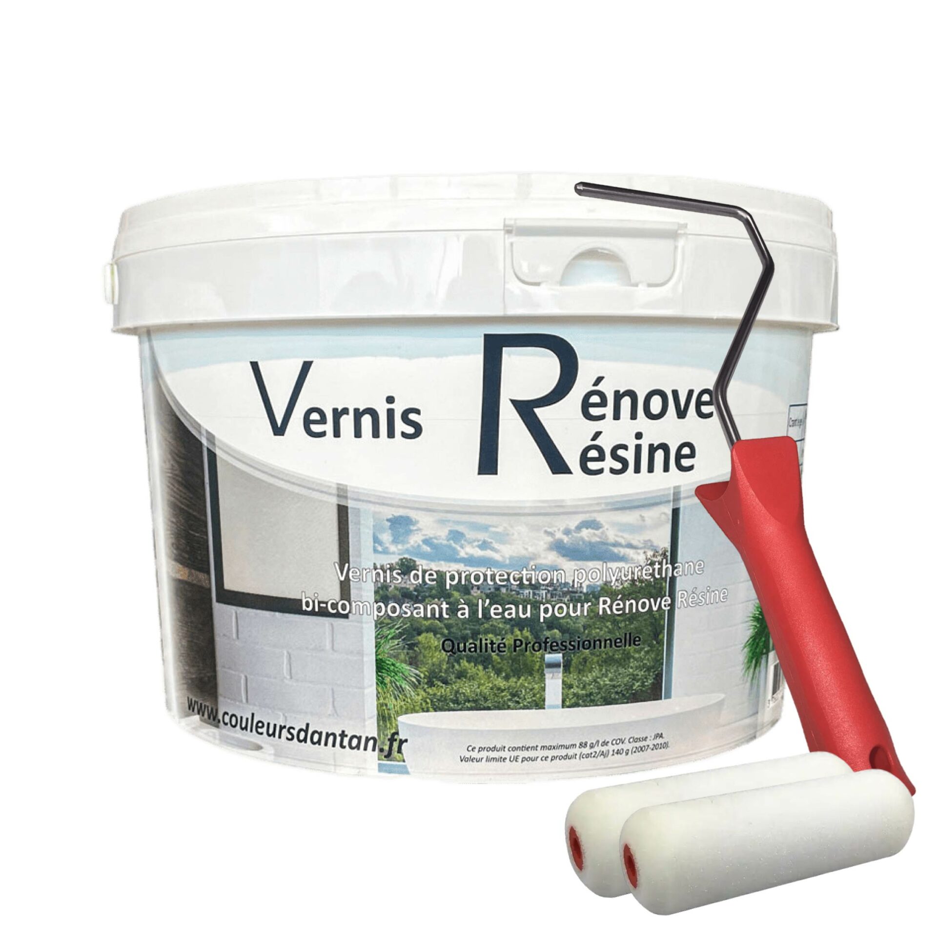 Vernis renov résine kit application Plan de travail 1